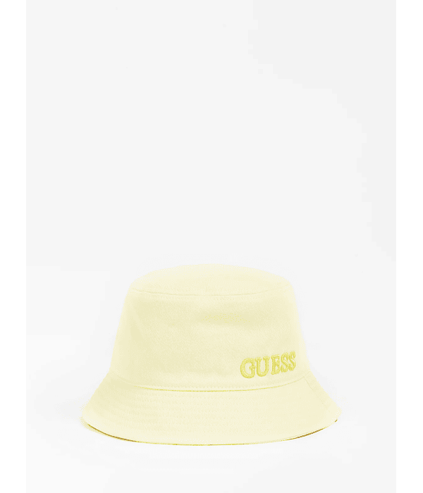 Chapéu Bucket Cessily em Algodão Amarelo - Guess 