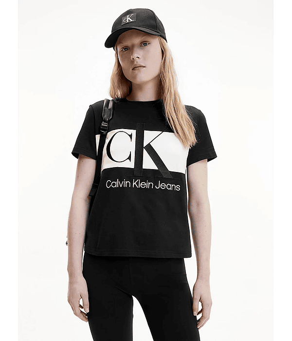 T-shirt Faixa Bicolor - Calvin Klein