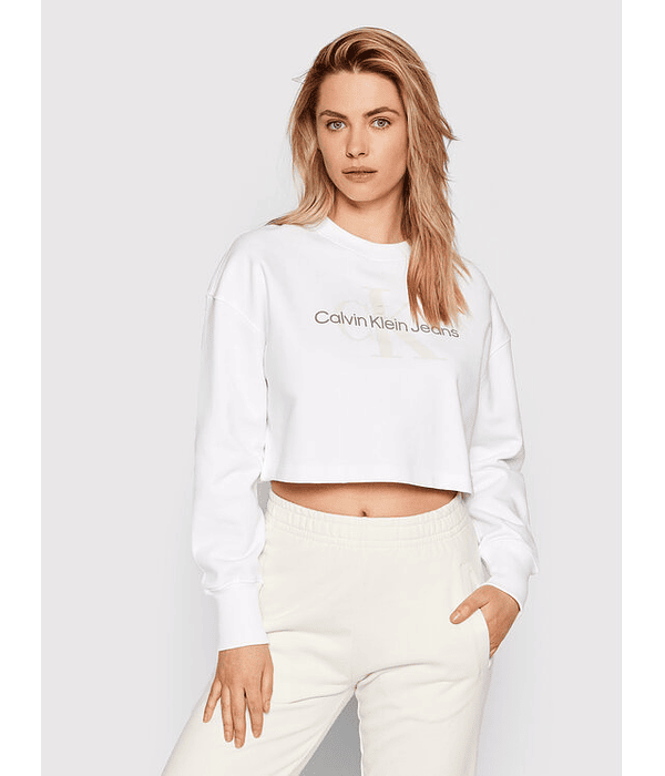 Sweat Boxy Branca - Calvin Klein 