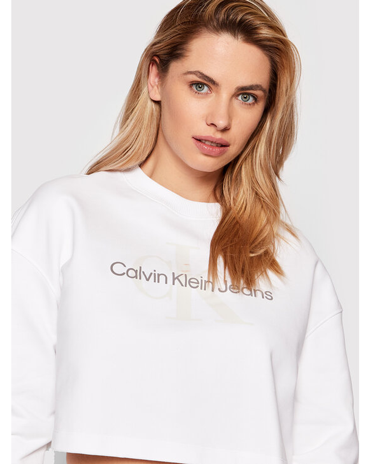 Sweat Boxy Branca - Calvin Klein 