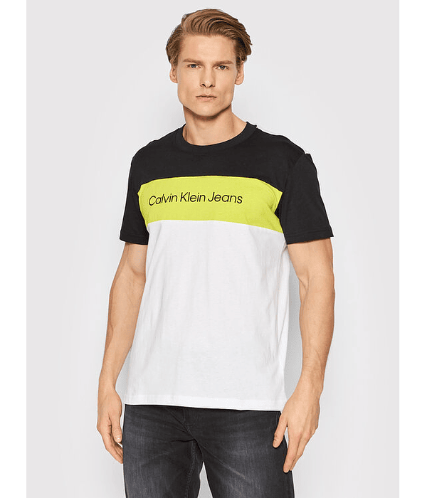 T-shirt Masculina Color Block - Calvin Klein