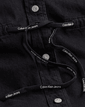 Vestido Camiseiro Ganga Preto - Calvin Klein