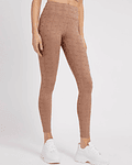 Leggings com Logo Gravado Dana Taupe - Guess