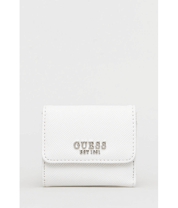 Carteira Mini em Saffiano Laurel Branco - Guess 	