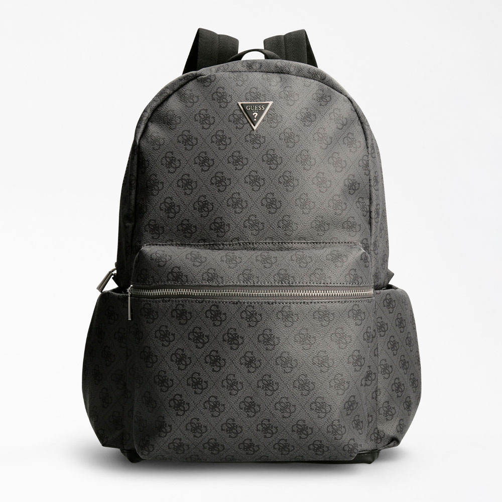 Mochila Grande com Bolsos Laterais com Logo Vezzola Preto - Guess 1
