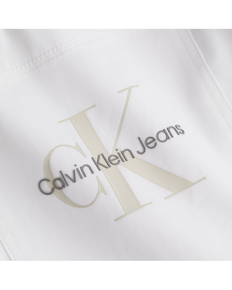Vestido Camiseiro Branco com Cinto - Calvin Klein