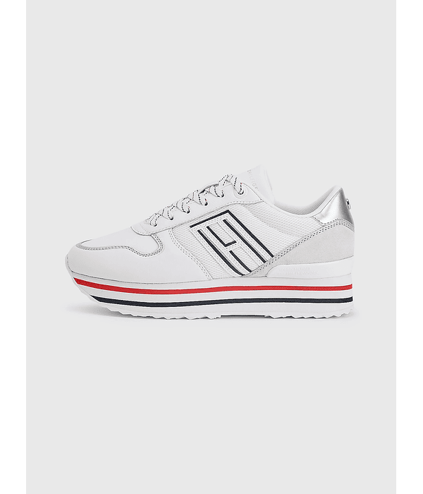 Ténis de Plataforma Mesh Branco - Tommy Hilfiger