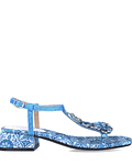 Sandália com Pedras Eia Azul - Menbur