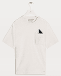 T-shirt com Lenço Dorie Creme - Josh V