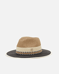 Chapéu de Palha Fedora Preto - Guess