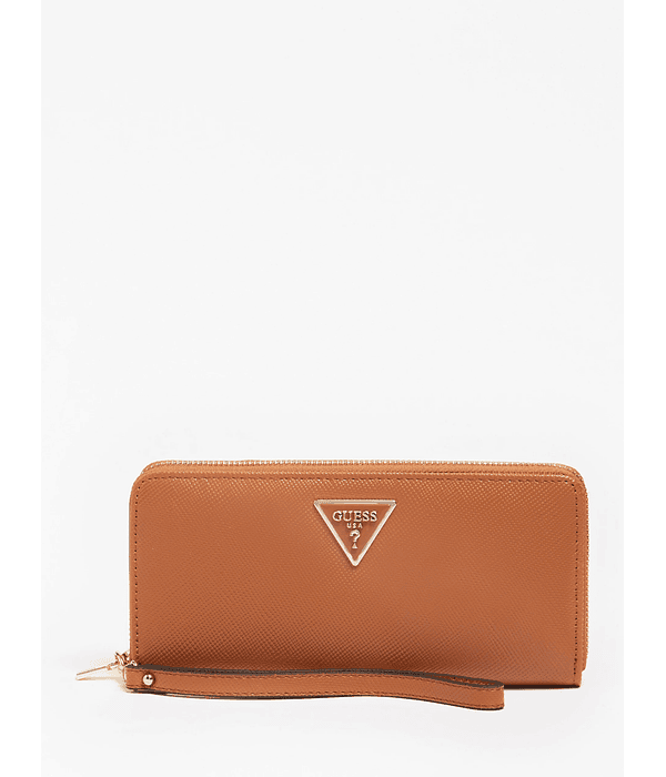 Carteira em Saffiano Laurel Camel - Guess 