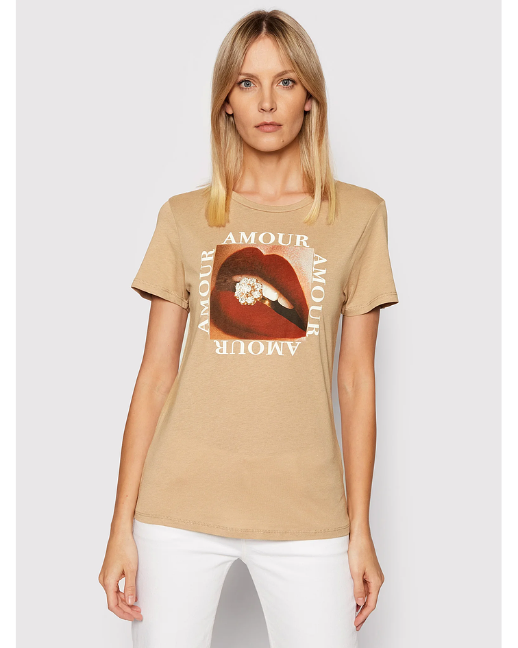 T-shirt Lábios Amour - Guess 