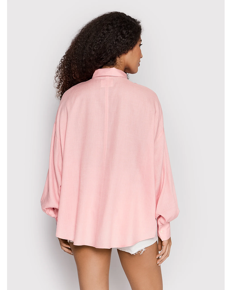 Camiseiro Over Size Cecily Rosa - Guess