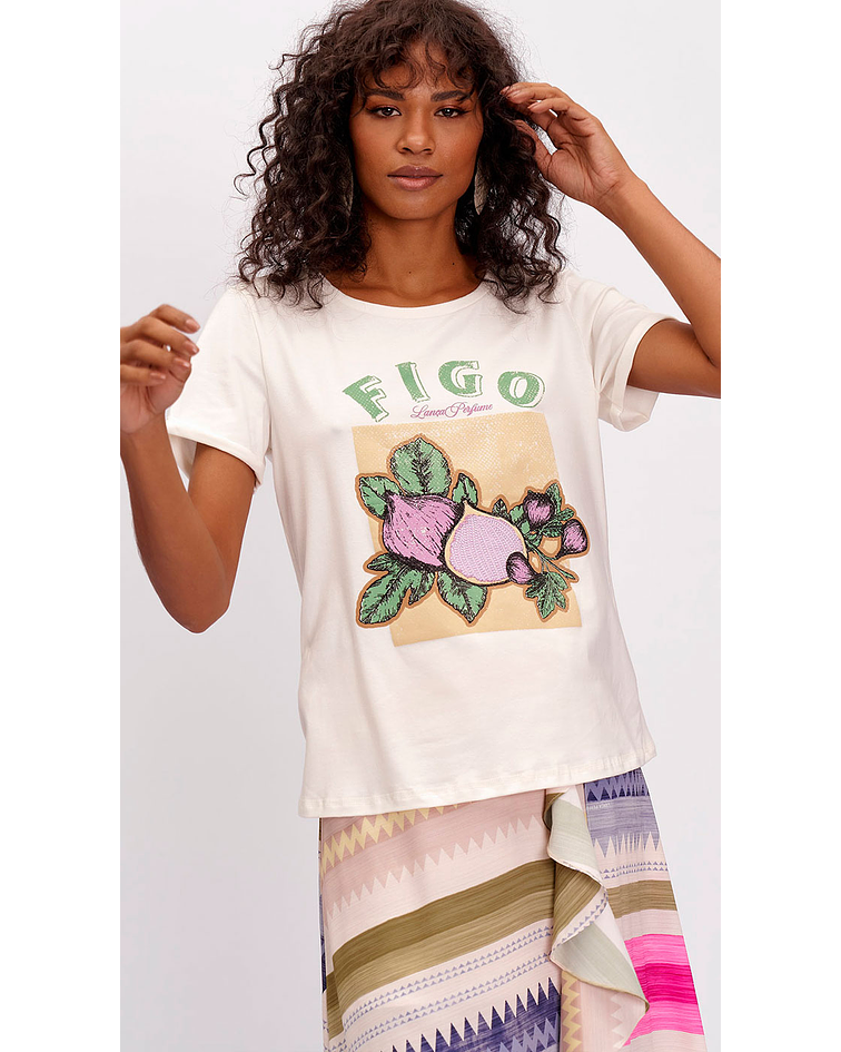 T-shirt Estampa Figo - Lança Perfume 