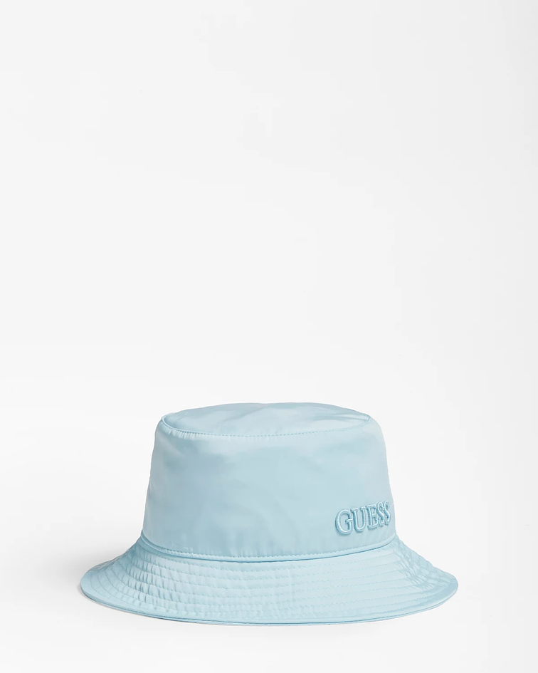 Chapéu Bucket em Nylon Gemma Azul - Guess