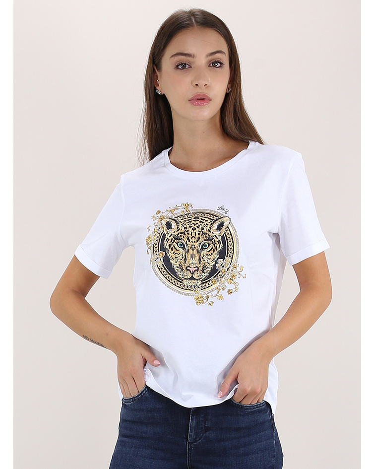 T-shirt com Leopardo - Liu Jo 