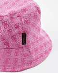 Chapéu Bucket em Tecido com Logo Aviana Rosa - Guess 