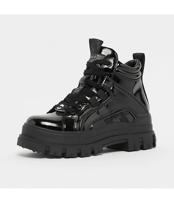 Bota Militar Aspha NC em Verniz Preto - Buffalo   