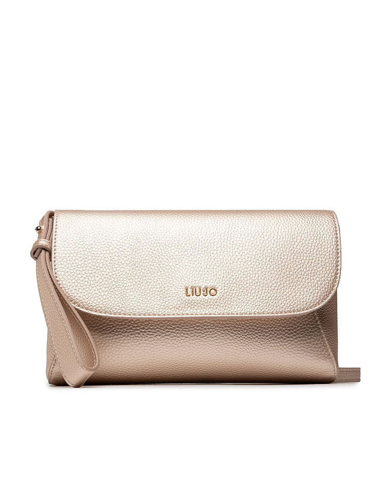 Clutch / Crossbody Retangular Dourado Liu Jo