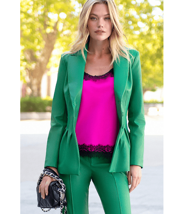 Blazer Ecopele Cintado Verde - SAHOCO