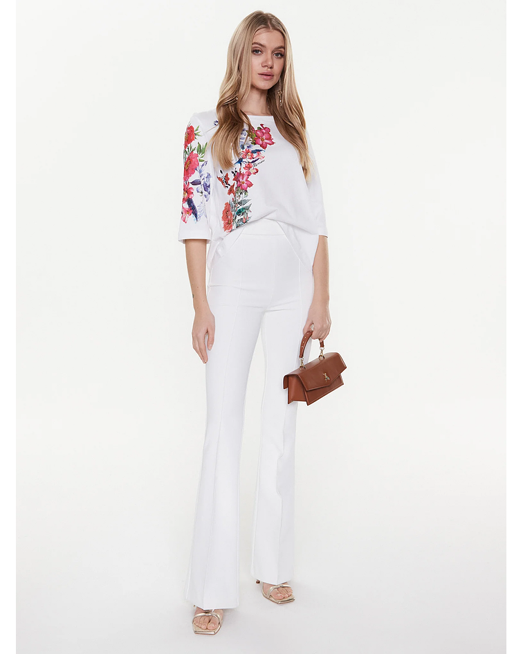 T-shirt Corte Solto Floral - Guess Marciano