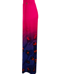 Calças Fluidas Rosa com Animal Print - SAHOCO