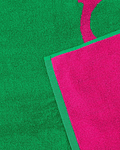 Toalha de Praia Lettering Verde e Rosa - Guess