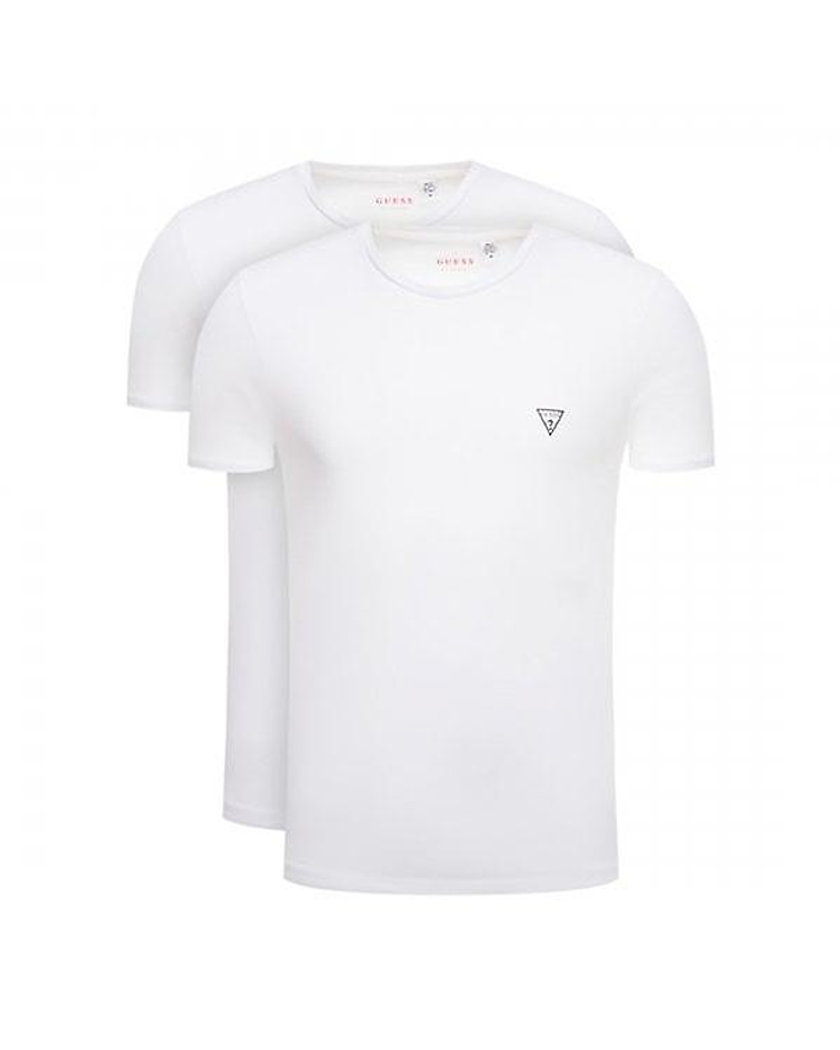 Pack 2 T-shirts Slim Básica Branca - GUESS 