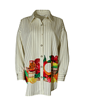 Camisa Riscas Oversize - SAHOCO