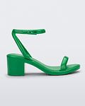 Sandália de Salto Block Shiny Heell II Verde - Melissa
