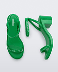 Sandália de Salto Block Shiny Heell II Verde - Melissa