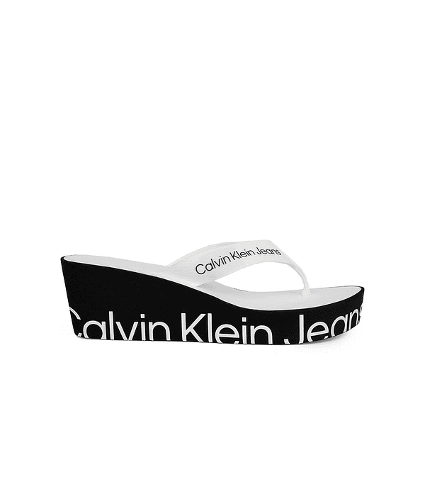 Chinelo de Cunha Beach Wedge 23 Branco - Calvin Klein