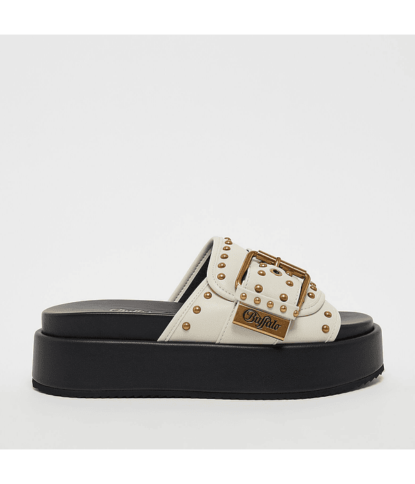 Chinelo Noa Rock Slide Branco - Buffalo 