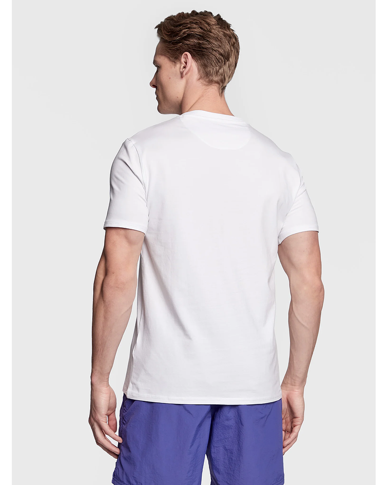 T-shirt Triângulo em Gradiante Branco - Guess