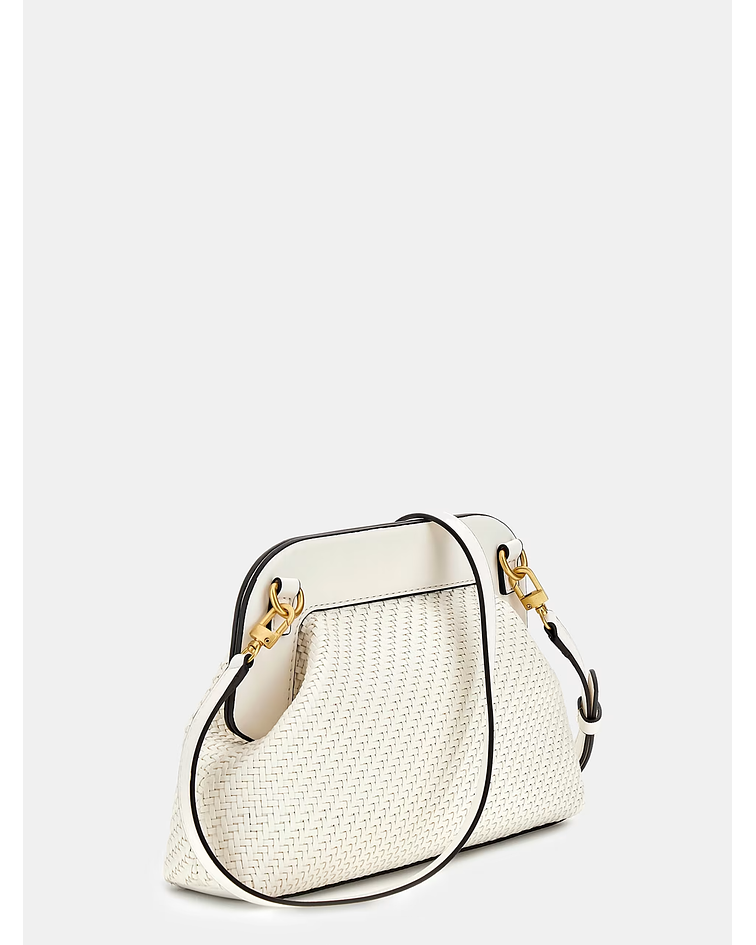 Clutch / Crossbody Encanastrada Abey Branca Guess