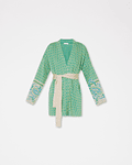 Casaco / Kimono em Malha com Lurex Verde - Liu Jo 