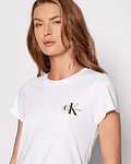 Pack 2 T-shirts Básicas Rosa / Branco - Calvin Klein 
