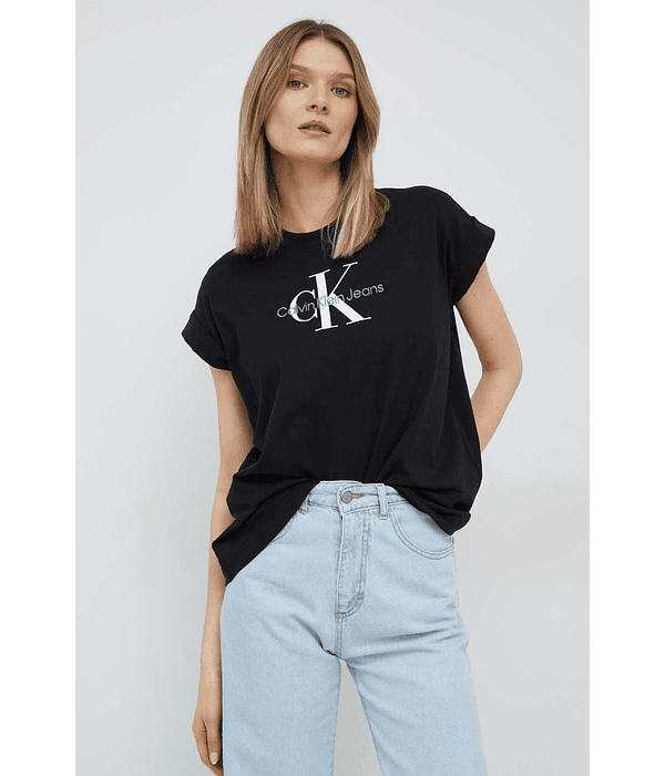 T-shirt de Manga Larga Preto - Calvin Klein