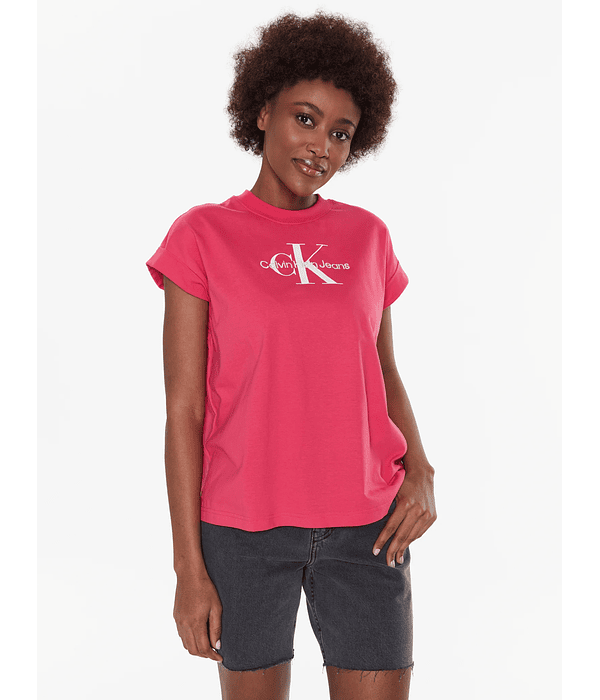 T-shirt de Manga Larga Rosa - Calvin Klein