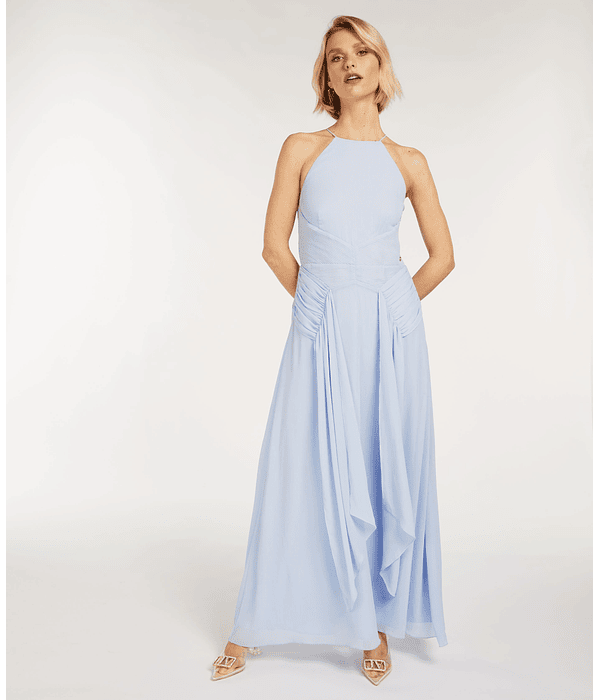 Vestido Comprido Alivia Azul Claro - Josh V