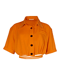 Blusa com Atilhos Laranja - SAHOCO