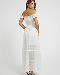 Vestido Comprido Zena Branco - Guess