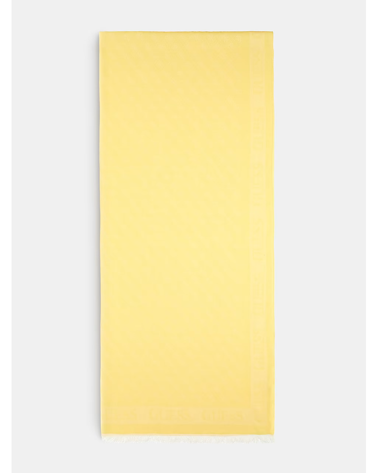 Echarpe com Logo Amarelo - Guess