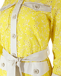 Camisa em Bordado de Inglês Amarelo - SAHOCO 