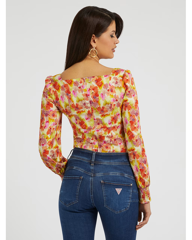 Blusa Adelaide Floral Rosa - Guess 