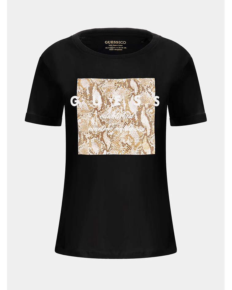 T-shirt com Piton Preto - Guess