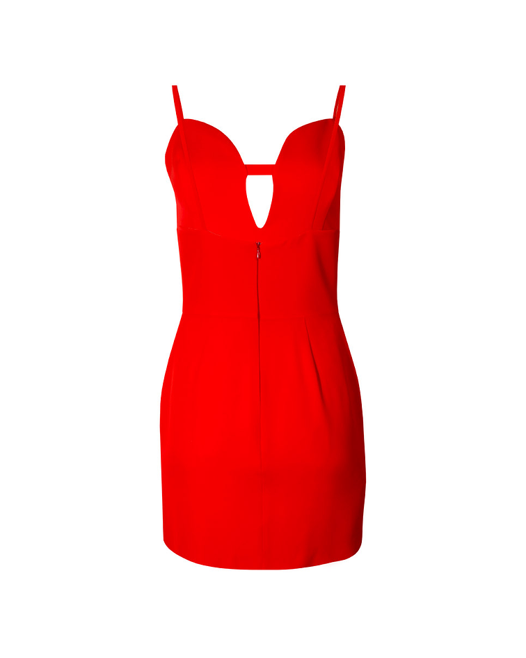 Vestido de Alças Vermelho - SAHOCO