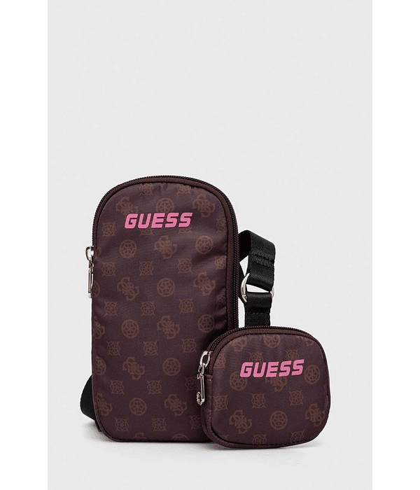 Crossbody / Telémovel Logo Castanho - Guess 