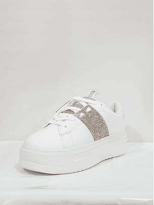 Ténis extra leve com Brilhos Isla Branco - Russel Matos