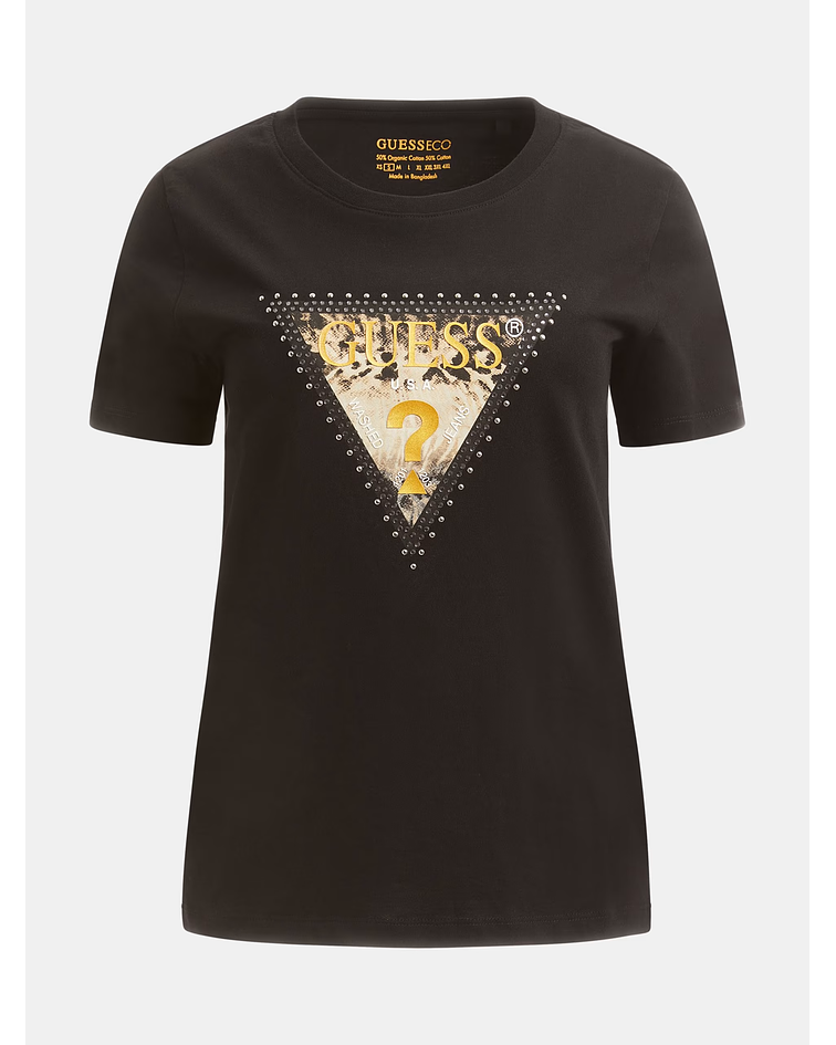 T-shirt Animal Triangle Preto - Guess 